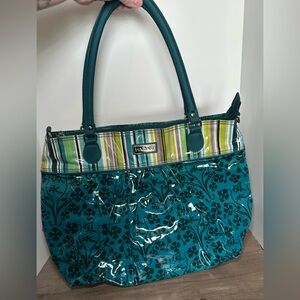 Hadaki Floral &‎ Stripes Coated Cotton Toe Bag Multi-color.